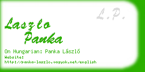 laszlo panka business card